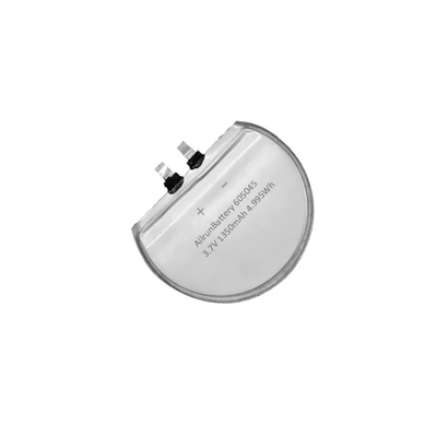 Cellules de batterie LiPo rondes personnalisées 3.7V 1350mAh rechargeables 655045