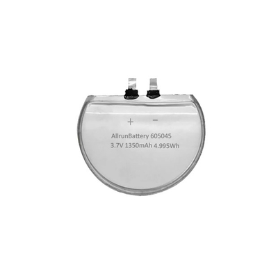 Cellules de batterie LiPo rondes personnalisées 3.7V 1350mAh rechargeables 655045