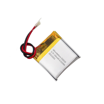 Batterie LiPo carrée rechargeable puissante de 3,7 V 150 mAh 502020