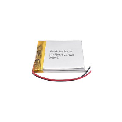 Batterie LiPo légère 3,7 V Batterie LiPo carrée rechargeable 750 mAh