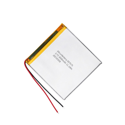 Batterie carrée rechargeable de polymère d'ion de Li 3,7 V 3000mah Batterie LiPo