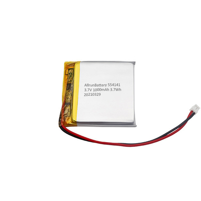 Batterie lithium polymère rechargeable carrée 1000mAh Batterie LiPo 3,7 V