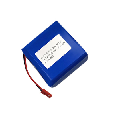 Paquet médical carré de batterie au lithium de 3500mAh 11,1 V rechargeable