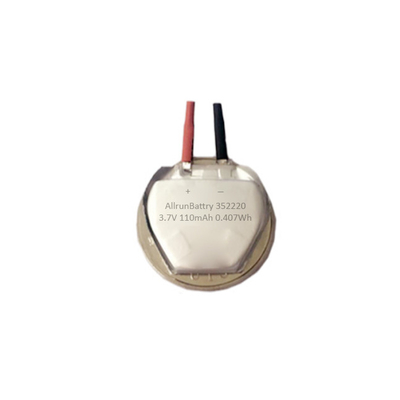 Batterie nouvelle faite sur commande puissante de LiPo 3,7 V 110mAh avec la forme 352220, batteries d'hexagone de polymère de Lithium-ion